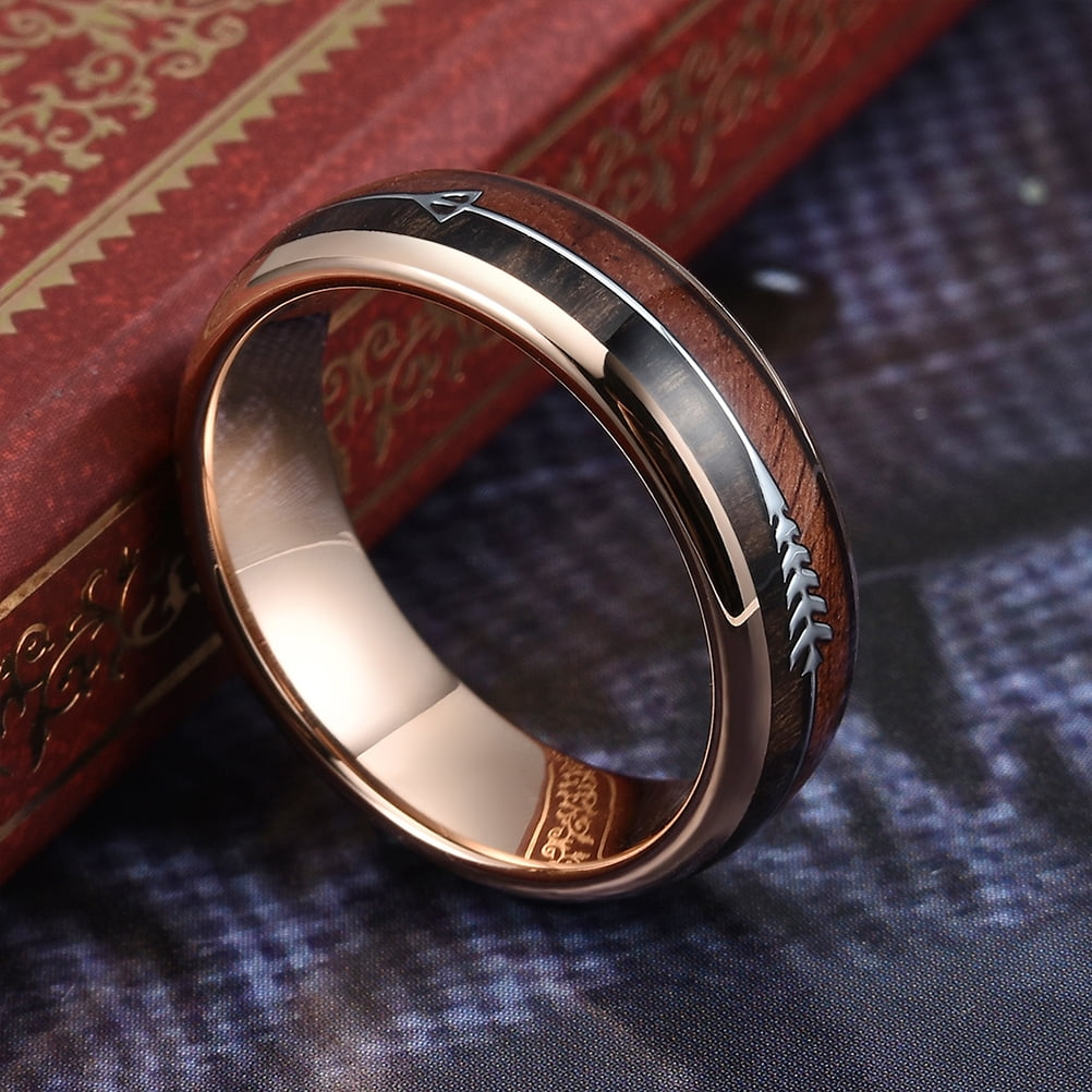 THREE KEYS JEWELRY Mens Womens Fire Opaly Inlay Tungsten Rings 4mm 8mm Engagement Wedding Gifts Bands