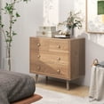 thumbnail image 1 of Giantex Armoire de Rangement avec 4 Tiroirs de Rangement, Table d'Appoint avec Dispositif Anti-Basculement, Unité de Rangement pour Console, Naturel, 1 of 6