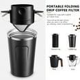thumbnail image 2 of Wweixi Coffee Filter Double-Layer Handle Tea Dripper Stainless Steel Foldable Drinking Milk Strainer, 2 of 9