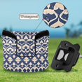 thumbnail image 6 of Haosy Blue Beige Vintage Damask Golf Mallet Putter Cover Strong Magnetic Leather Golf Club Headcover Closure, 6 of 7