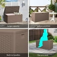 thumbnail image 4 of Decksplore 80 Gallon Pro Edition Lockable Resin Deck Box, Waterproof & UV-Resistant Outdoor Storage Box for Outdoor Cushion Storage, Garden Tools, 4 of 8