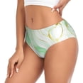 thumbnail image 2 of Fotbe Green And Gold Abstract Marble Calzones Estampados para Mujer – Ropa Interior de Algodón, Cómoda, Suave y Elástica-X-Large, 2 of 6