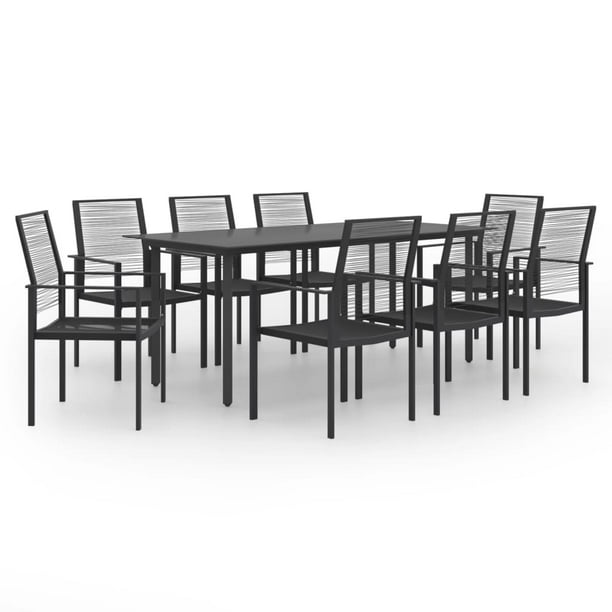 vidaXL Patio Dining Set Garden Outdoor Table and Chair Furniture 7/9