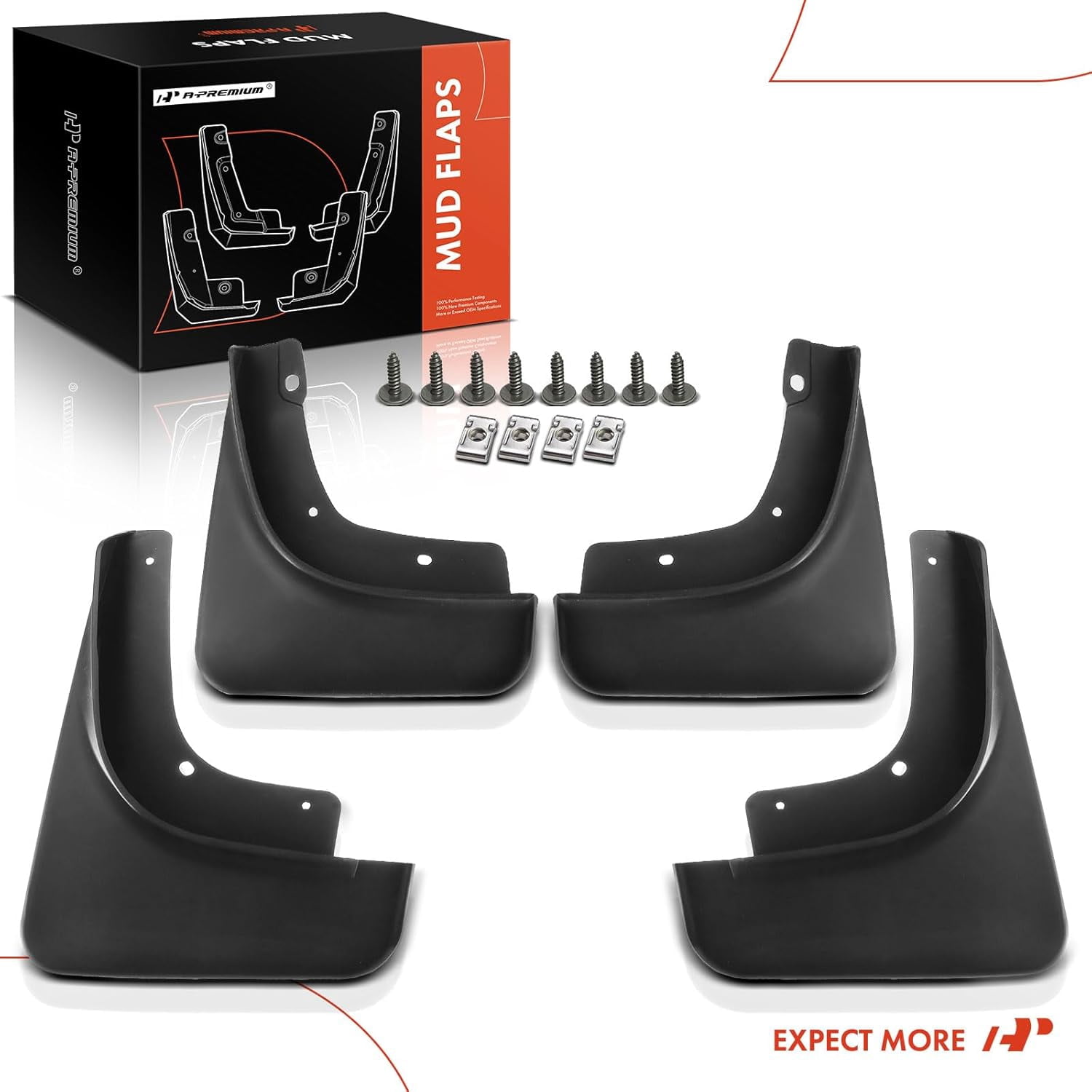 A-Premium Mud Flaps Splash Guards Replacement for Jeep Compass 2017 2018 Sport Utility Front and Rear 4-PC