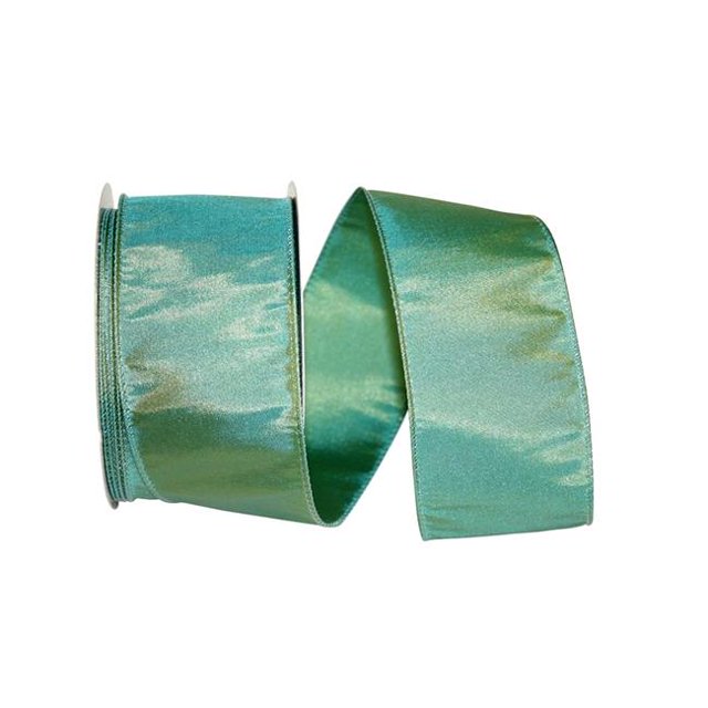 Reliant Ribbon 97895W-915-40J 20.5 in. 25 Yards Katy May 2 Wired Edge Ribbon, Jade