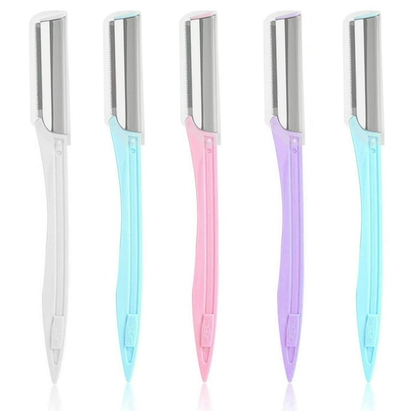 Face Razor For Women Facial Hair Removal - Facial Shaver Peach Fuzz Remover Eyebrow Shaper Come With Safety Covers - Dermaplaning Tool Remove Fine Hairs - Sensitve Skin Friendly Travel Essential