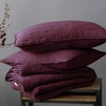 thumbnail image 5 of Kasentex Quilt-Coverlet-Bedspread-Blanket-Set + Two Shams, Ultra Soft, Machine Washable, Lightweight, All Season, Nostalgic Design - Hypoallergenic - Solid Color, TWIN + 2 Standard Shams, RED, 5 of 8