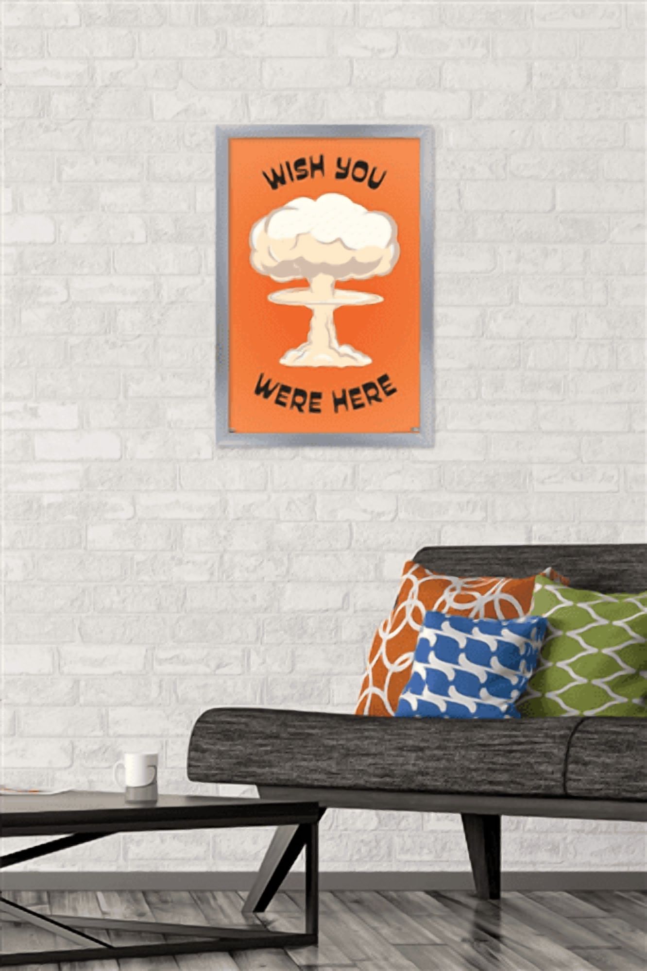 Well This Is Awkward - Wish You Were Here Wall Poster, 14.725" x 22.375" Framed