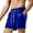 Blue, variant on MIXUE Mens Shorts Summer Solid Color Sexy Shiny Sparkly Hot Drawstring Pockets Mens Workout Shorts Outwear,Red,L