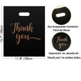thumbnail image 2 of Bolsas de Compras Reutilizables, Bolsas de Plástico Con Asa, para Boutique, Bolsa Polipapel Boutique Decorada (Negro), 2 of 4