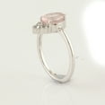 thumbnail image 3 of KIRAN FINE JEWEL Pear Rose Quartz Topaz Cocktail Band Ring 925 Silver Wedding Anniversary Engagement Women Gemstone Statement Jewelry Gift For Her, 3 of 5