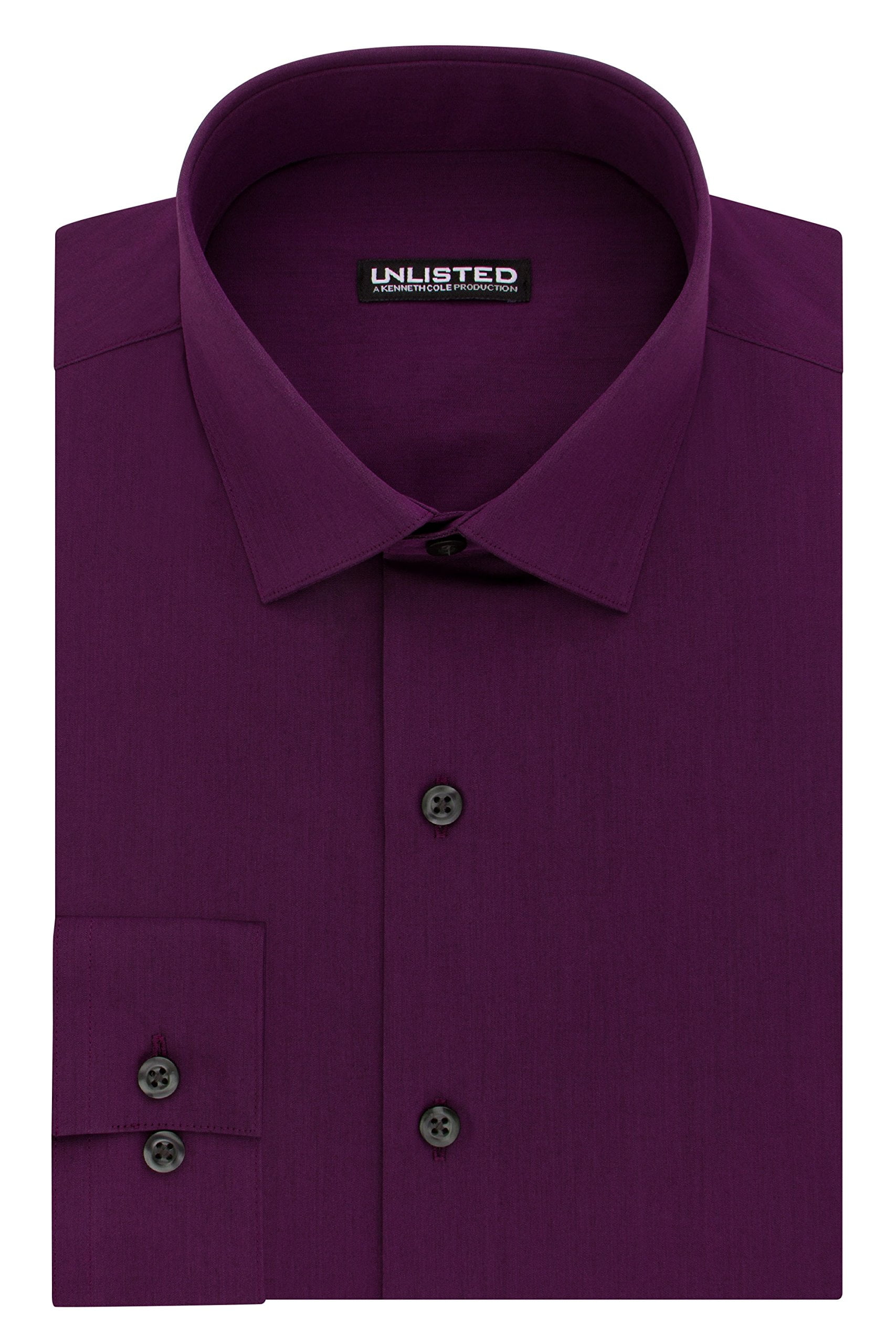 Unlisted NEW Raspberry Purple Mens Size 16 1/2 Slim-Fit Dress Shirt ...