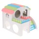 thumbnail image 1 of Pequeño Escondite para Mascotas Inicio Doble Capas Hamster Villa Casa Jaula Jugar Juguete Sunnimix Hamster Hideout Villa House, 1 of 8