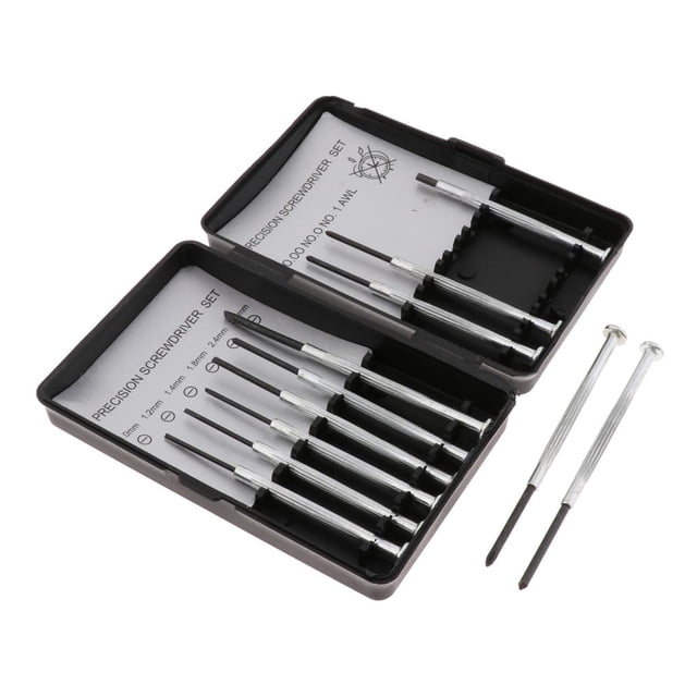 de mini destornilladores de 11 piezas, herramienta de precisión para reparación de gafas de joyería de reloj Zulema Juego de destornilladores de precisión