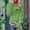 Green, variant on Women‘s Tops St Patricks Day Shirt Shamrock Long Sleeves Crew Neck Shirt for Women (Green S)
