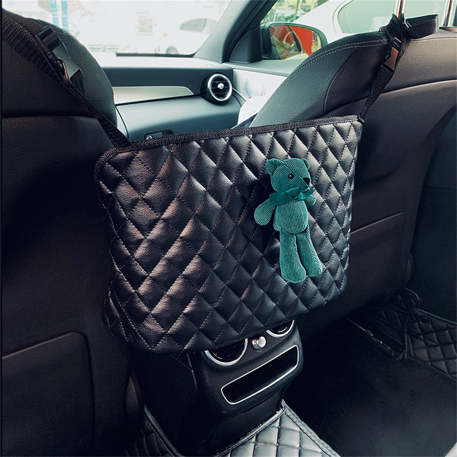 between the seat storage