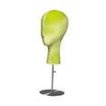 thumbnail image 2 of Soporte para pelucas, modelo de cabeza de maniquí, decoración del hogar, soporte para sombreros ajustable y estable, soporte de exhibición de pelucas Base Plata Verde, 2 of 10