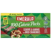 Emerald Nuts, Cashews and Almonds With Dried Cranberries, 100 Calorie Packs, 10 Count, 6.9 Oz