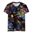 thumbnail image 4 of YMNXA Women's T Shirt Sequin Round Neck Short Sleeve Comfortable Breathable Top For Celebration And Daily Wear,Multicolour,Xl, 4 of 4