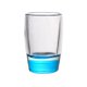 thumbnail image 1 of Vaso de chupito con base de color, 1,5 oz. Vasos transparentes de base gruesa for whisky, tequila, vodka, licores y aguardientes., 1 of 7