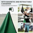 thumbnail image 4 of Golf Towels for Golf Bags 15.7''X15.7'' with Strong Magnetic Retractable Carabiner, Microfiber Waffle Pattern Towel Lightweight Absorbent Set Gifts for Women Men, 4 of 7