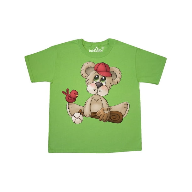 Baseball Teddy Bear Youth T-Shirt - Walmart.com - Walmart.com