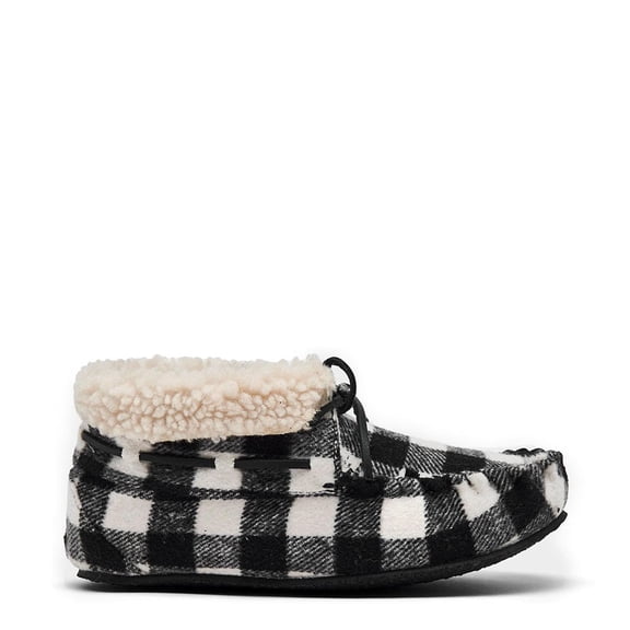 MINNETONKA Jacqueline Women/Adult shoe size 7  Comfort 44790 Black-White Buffalo Plaid