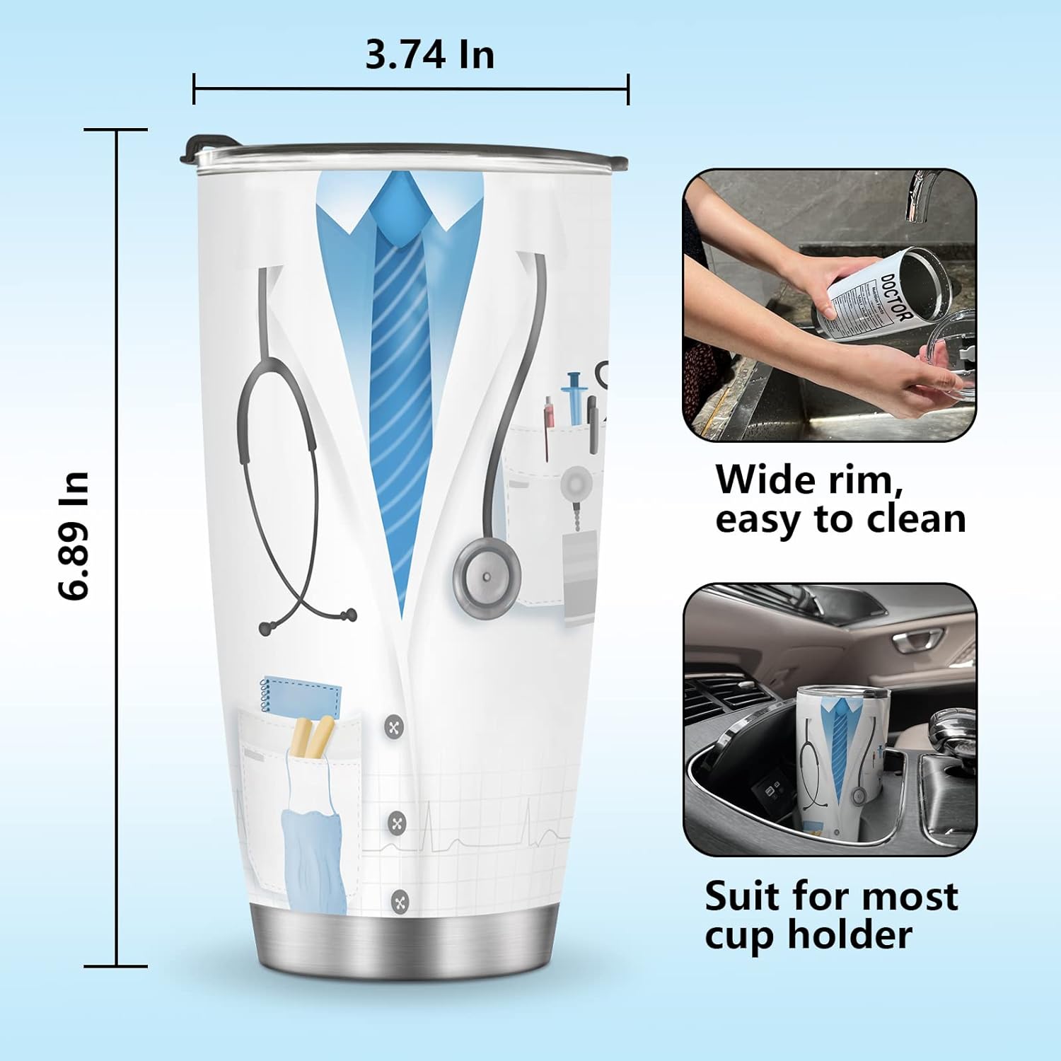 Mug Tumbler Gifts for Doctor - Doctors Day Gifts for Women Men Md ...