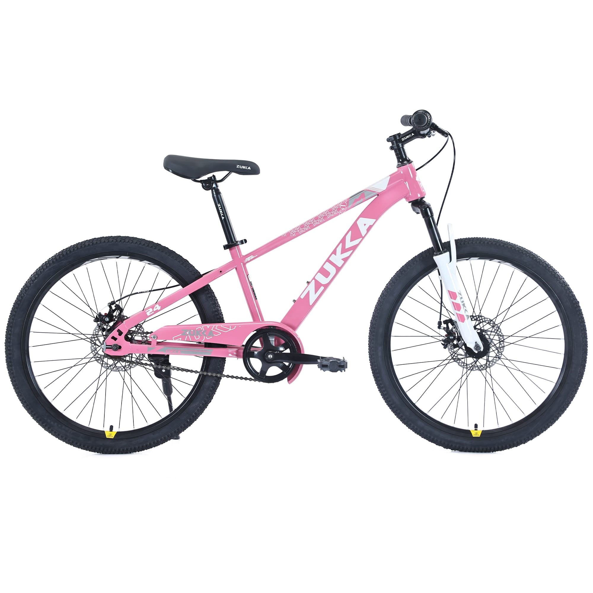 24 Inch Mountain Bike for Kids 9-12 Years, Steel Frame Kids Bike with Dual Disc Brakes, 24" Youth Bicycle with Suspension Fork