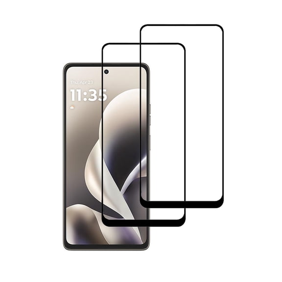 PAPAUTOP [2 Pcs] Black Full Coverage Easy Installation Tempered Glass Screen Protector for Motorola Moto G Power 2026