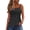 Black, variant on Women Summer Sleeveless Tank Tops Spaghetti Strap Round Neck Polka Dot Casual Basic Beach Vacation Holiday Party Loose Camisole, Yellow XXL