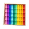 thumbnail image 2 of Rainbow Acrylic Gemstone Cubes Ideal Gift Transparent Appearance Cube Blocks Set 100pcs, 2 of 8