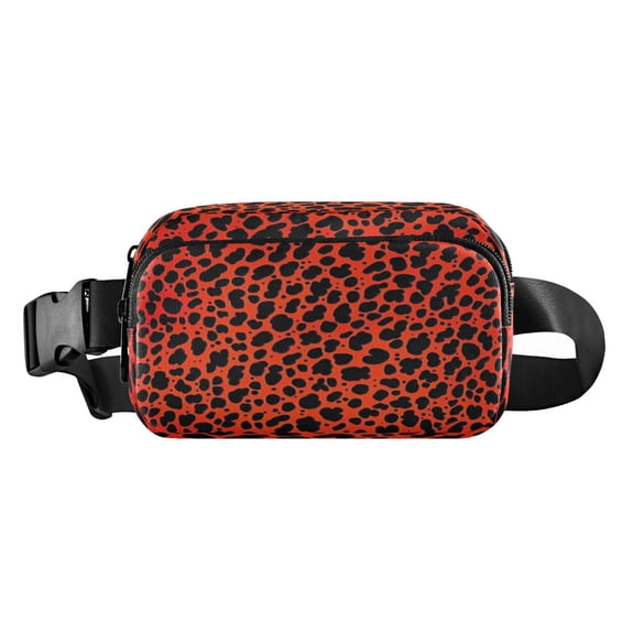 LIGHTWEIGHT SPORTS WAIST PACK - Large capacity waterproof design essential for running fitness/traveling unisex! Red Leopard Pattern