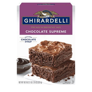 (2-Pack) Ghirardelli Double Chocolate Brownie Mix, 18 oz - Walmart.com