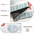 thumbnail image 6 of Round Rugs 3Ft, Sage Green Red Coastal Round Area Rug Washable Indoor Throw Carpet, Ocean Nautical Starfish Coral Striped Small Non Slip Circle Rug for Bedroom Living Room Home Decor Aesthetic, 6 of 8