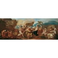 thumbnail image 2 of Franz Carl Remp 18x9 Black Ornate Wood Framed Double Matted Museum Art Print Titled - The Dance Around the Golden Calf (1707-1710), 2 of 5