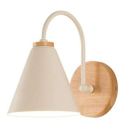 

Corridor Wall Lamp Iron Lampshade Wall Mounted Curved Light for Bedroom Living Room Study Without Lamp Bulb White