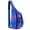 1-Blue purple water ripple, variant on Sling Bag Sling Crossbody Bag Daypack Lightweight with Adjustable Shoulder Strap Travel Hiking Men Women