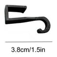 thumbnail image 3 of Lilixerw J Shaped Plastic Hooks,Door Rack Hooks,Heavy Duty Hanging Hooks for Kitchen,Bedroom,Office,Home Rack Accessories,Black, 3 of 6