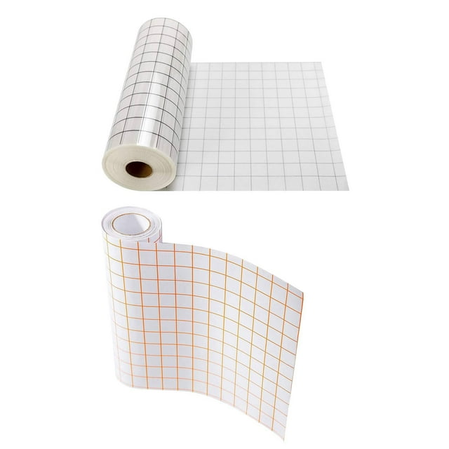 Abbracc 2 Rolls Transfer Paper Tape Application Tape for Vinyl w/ Alignment Grid PVC