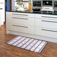thumbnail image 2 of SKYSONIC Nautical Anchor Stripe Kitchen Mats Washable Long Floor Runner Rug Non-Slip Fatigue Area Rugs Modern Absorbent Doormat Cushioned for Farmhouse Home Bath Indoor Outdoor Decor 39x20 in, 2 of 7