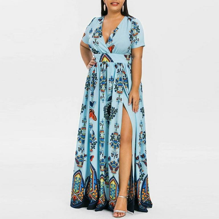 sachin and babi light blue dress 2020 Spring and Autumn Evening Dress New Fashion Trend High-End Custom  Round Neck Half Six Split Sleeve Medium Long Vintage Embroidered Evening  Dress - Women Clothing and Evening Dress price main image 0