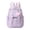 Purple, variant on Cute Lightweight Star Print Backpack for Students, Aesthetic Daypack with Pom Pom, Durable Bookbag for School, Travel & Daily Use,Back to School Gift