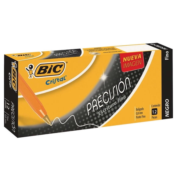 Caja de Pluma Bic Cristal de Precision con 12 piezas