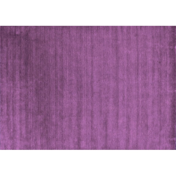 Ahgly Company Indoor Rectangle Abstract Purple Contemporary Area Rugs, 2' x 3'