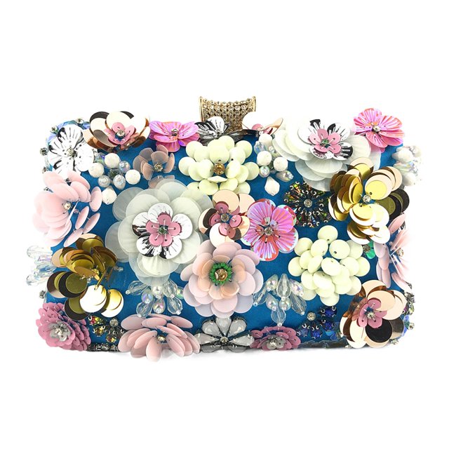 Bolso de noche para mujer, informal, moderno, para vacaciones. Azul