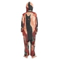thumbnail image 3 of BZSMCE Unisex One-piece Pajama Cotton Sleepwear Cat and Skull Printed, 3 of 8