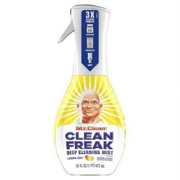Mr. Clean Clean Freak Brume Nettoyante en Profondeur Citron 16 fl oz (Lot de 3)