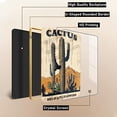 thumbnail image 5 of Cactus Delicate Flowers Relax Soak Unwind Breathe Decor 12"x8" Crystal Porcelain Painting Wall Decor Funny Desk and Shelf Decor Modern Artwork Painting Black Framed Ready to Hang, 5 of 8