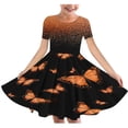 thumbnail image 1 of QIPOPIQ T-Shirt d'Été pour Fille Van Gogh Art Impression 3D Col Rond Manches Courtes Robe Évasée Liquidation, 1 of 4